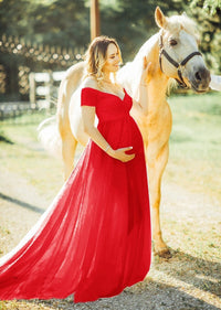 Chiffon Maternity Photography Props Dresses Sexy Pregnancy Dress Clothes For Pregnant Women Maxi Maternity Gown For Photo Shoots