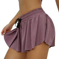 Summer Sports Shorts Skirt Women Fashion Breathable Elastic Double Layer Women Gym Short Running Women Gym Short Mini Skirt