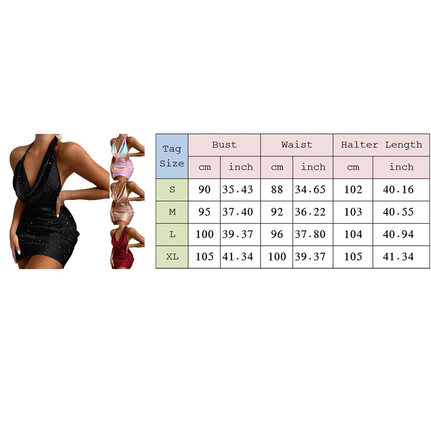 Women Fashion Halter Backless Sleeveless Tight Mini Bodycon Dress Sexy Clubwear Black Dress Evening Party Prom Female Vestidos