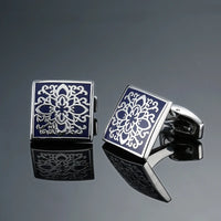 Classic French shirt Cufflinks High quality hand painted red blue black enamel button metal men's clothing accessories jewelry