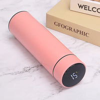 Vacuum Water Bottle Smart Display Temperature 500ML Safety 304 Stainless Steel Coffee Thermose Men Business Gift Customized Logo