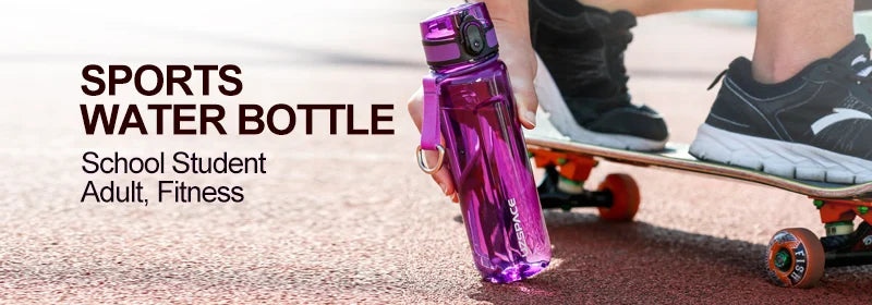 500/1000ml Sports Water Bottles BPA Free Portable Leakproof Shaker Outdoor Tour Gym Drink Bottle Eco-friendly Plastic Coffee Cup