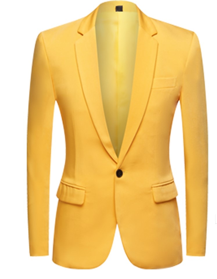 Mens Casual Colourful Blazers Autumn Spring Fashion Slim Suit Jacket Men Blazer Masculino Clothing Homme M~5XL