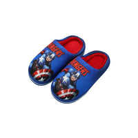 Marvel Spiderman Anime Cotton Slippers Winter Autumn Warm Plushed Fur Home Shoes for Baby Boys Children Indoor House Shoes