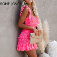 Women Tiered Ruffle Ruched Cami Dress Casual Dress  Elegant Fashion Chic Dress