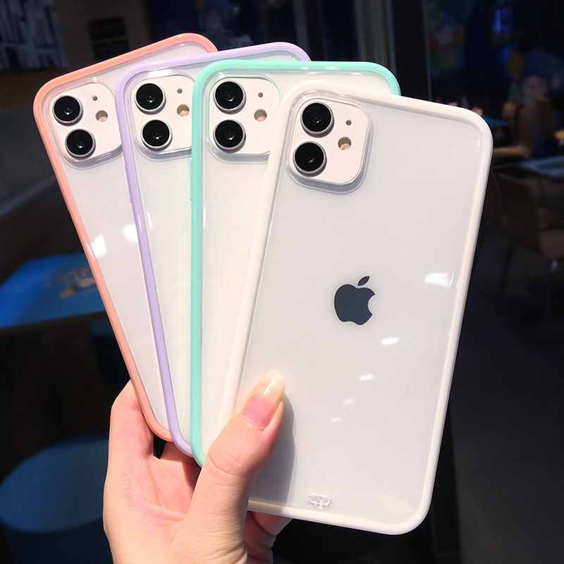 Shockproof Bumper Transparent Soft Silicone Phone Cases For iPhone XR XS Max 7 8 6S Plus X Clear Cover For iPhone 11 12 Pro 13