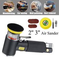 WENXING Orbit Air Sander Mini Pneumatic 1"/2"/3" Grinding Machine set for Car Polishing High Speed Air Powered Polisher air tool