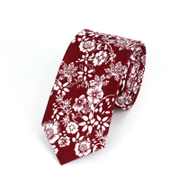 Brand New 100% Cotton Men's Paisley Print Neck Ties For Men Necktie Narrow Slim Skinny Cravate Narrow Flower Neckties Corbatas