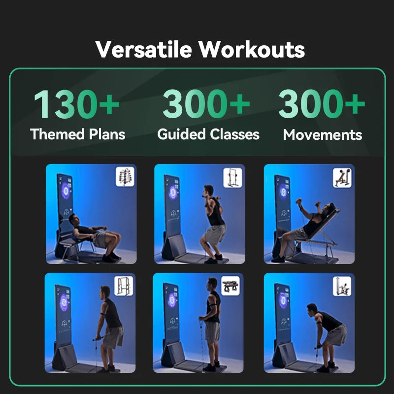 AEKE K1 Professional Indoor Smart Mirror Touchscreen All-in-one Smart Multifunctional Home Gym Training Pilates Ring