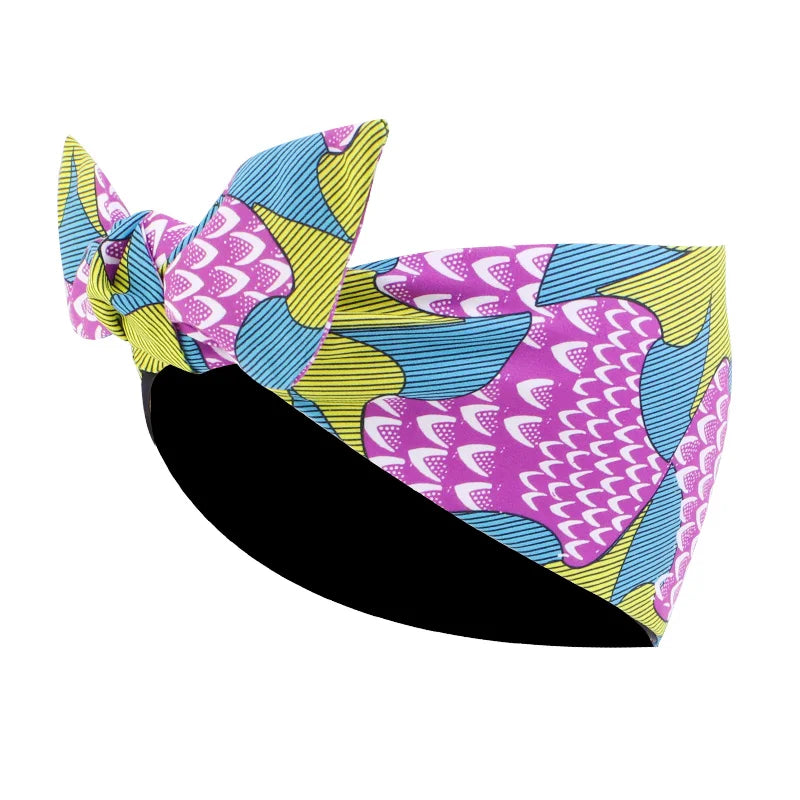 New Hair bands African Pattern Print Knotted Style Headband For Women Sport Yoga Salon Make Up Hair Wrap Fashion Accessories