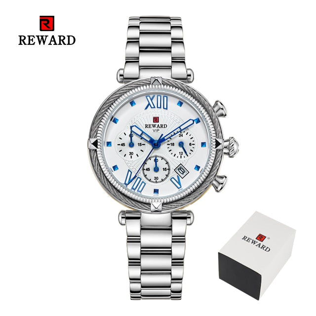 REWARD Luxury Fashion Women Watches Waterproof Casual Quartz Ladys Watch for Woman Dress Ladies Wristwatches Relogio Feminino