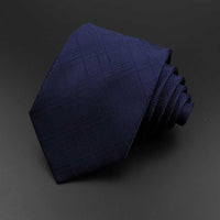 New Men&#39;s Tie Classic Solid Color Stripe Flower Floral 8cm Jacquard Necktie Accessories Daily Wear Cravat Wedding Party Gift