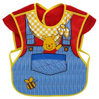 Disney Cute Baby Adjustable Bibs EVA Waterproof Sleeveless Lunch Feeding Bibs Baby Cartoon Feeding Cloth Children Baby Apron