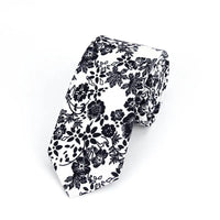 Brand New 100% Cotton Men's Paisley Print Neck Ties For Men Necktie Narrow Slim Skinny Cravate Narrow Flower Neckties Corbatas