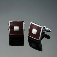 Classic French shirt Cufflinks High quality hand painted red blue black enamel button metal men's clothing accessories jewelry