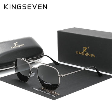 KINGSEVEN Men&#39;s Glasses Polarized Steampunk Round Sunglasses Men Retro Women Sun Glasses For Men Vintage Style