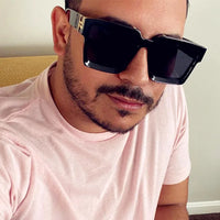 OVOYAN Square Vintage Sunglasses Men Luxury Brand Designer Men Eyeglasses Luxury Retro High Quality Female Oculos Women UV400