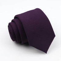New Classic Solid Color Ties High Quality Soft Thin Casual Skinny Black Beige Blue Neck Tie Business Wedding Dinner Slim Men Tie