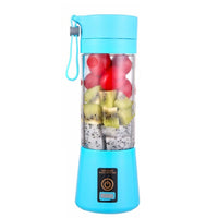 4 Blades 380ml Portable Juicer USB Rechargeable Smoothie Blender Mini Food Processor Personal Blender Juice Blenders