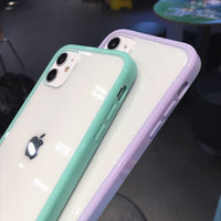 Shockproof Bumper Transparent Soft Silicone Phone Cases For iPhone XR XS Max 7 8 6S Plus X Clear Cover For iPhone 11 12 Pro 13