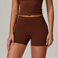 Tight Yoga Shorts For Women, High Waisted And Waist Cinching Fitness Pants, Hip Lifting And Running Sports Shorts
