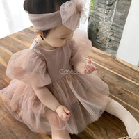 Newborn Baby Girls Christening Gown Princess Vestidos With Headband Baby 1st Birthday Party Dress For Girls Baby Costume Tutu