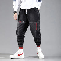 2023 New Streetwear Hip Hop Cargo Pants Men's Jeans Elastic Harun Joggers In Autumn and Spring Men ClothIng