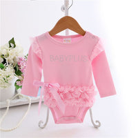 Baby bodysuit infant girls princess dress clothes baby christening baptism gown party bodysuit