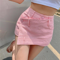 Shorts Women Summer Skinny Solid Denim Irregular Fashionable Holiday Korean Version Ladies Trousers Leisure Stylish High Waist