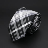 30 Styles Men's Jacquard Striped Solid Color Necktie 6cm Slim Narrow Suit Shirt Accessory Daily Wear Cravat Wedding Party Gift