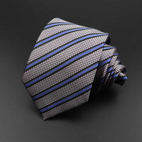 New Men&#39;s Tie Classic Solid Color Stripe Flower Floral 8cm Jacquard Necktie Accessories Daily Wear Cravat Wedding Party Gift