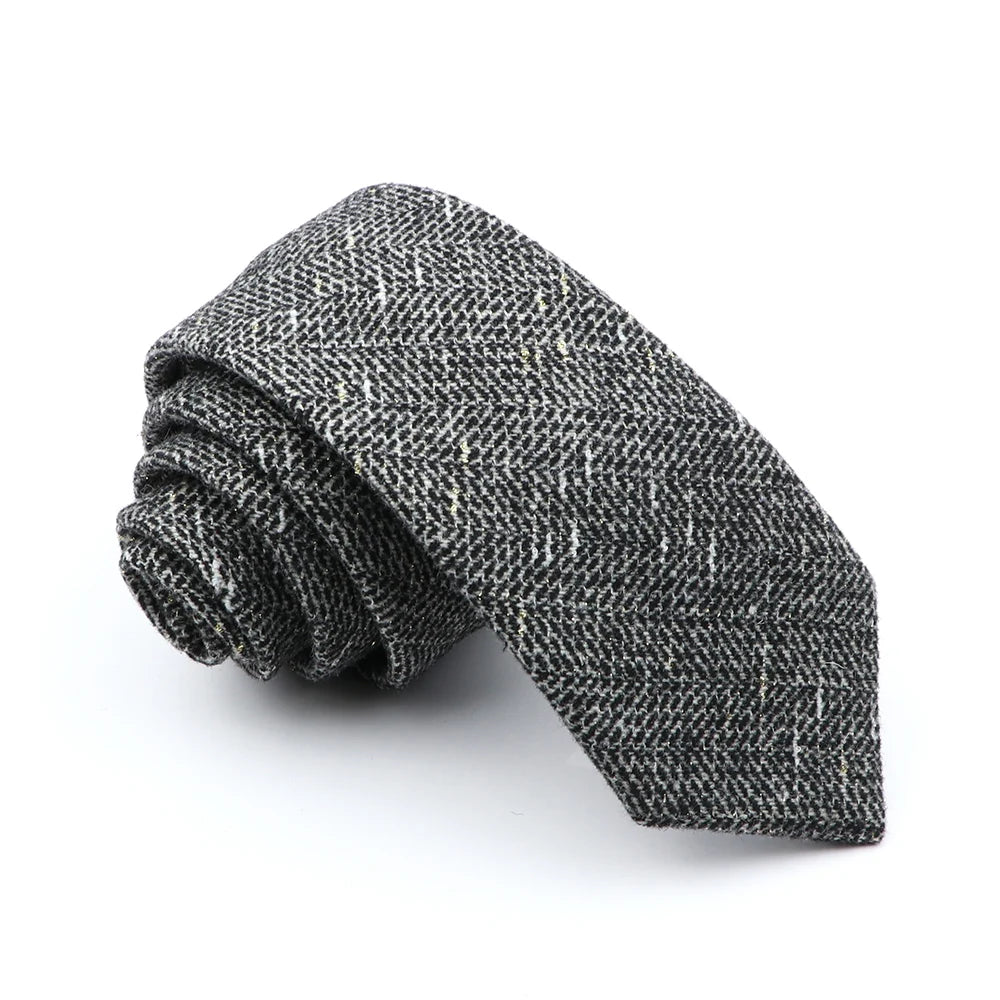 Original Wool Tie High Quality Gift Ties Handmade Soft Casual Fashion Men Woven Skinny Necktie For Wedding Party New Arrival