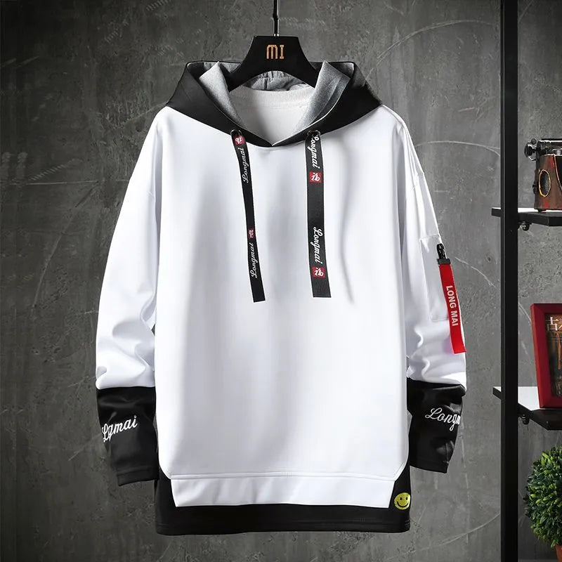 Spring Autumn Men's Hoodie Harajuku Fashion Korean Streetwear Sweatshirt Men Casual Men Clothing Trend Long Sleeve Hoodies Men