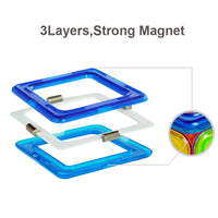 50pcs Big Magnetic Constructor Triangle Square Bricks Magnetic Building Blocks Designer Set Magnet Toys For Children Gift