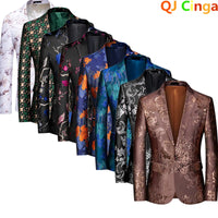 2026 New Men's Dark Brown Suit Jacket, Wedding Business Dress Coat, Slim Blazers, Costume, Asian Size, M-5XL, 6XL