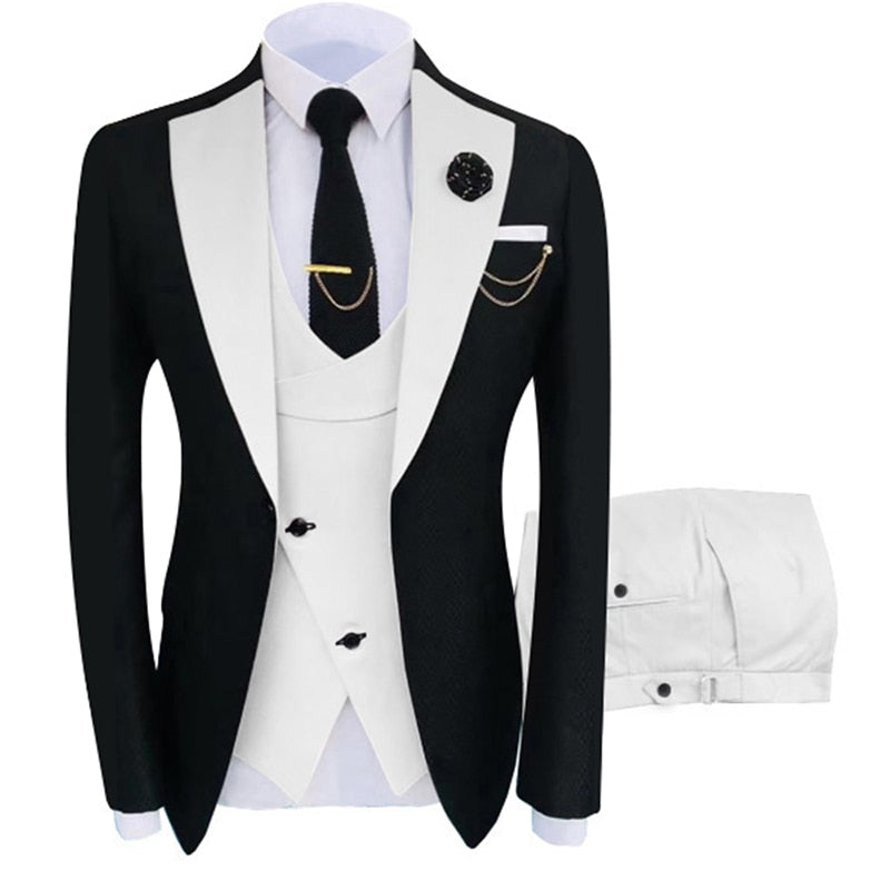 2022 New Arrival Terno Masculino Slim Fit Blazers Ball And Groom Suits For Men