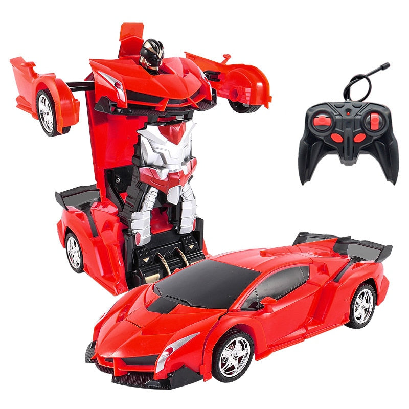 26 Styles RC Car Transformation Robots Sports Vehicle Model Robots Toys Remote Cool RC Deformation Cars Kids Toys Gifts For Boys