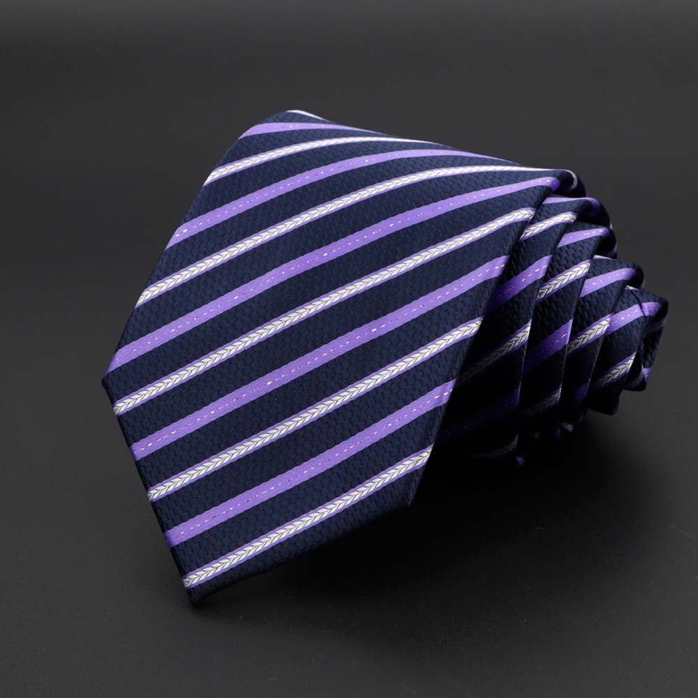 New Men&#39;s Tie Classic Solid Color Stripe Flower Floral 8cm Jacquard Necktie Accessories Daily Wear Cravat Wedding Party Gift