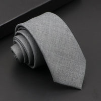 Mens Classic Cotton Ties High Quality Handmade Skinny 6CM Neck Tie Plaid Solid Color Striped Narrow Business Shirt Accessories