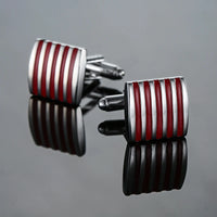 Classic French shirt Cufflinks High quality hand painted red blue black enamel button metal men's clothing accessories jewelry