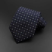 New Men&#39;s Tie Classic Solid Color Stripe Flower Floral 8cm Jacquard Necktie Accessories Daily Wear Cravat Wedding Party Gift