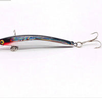 Wobbler Minnow Floating Hard Plastic Artificial Bait For Fishing Lure Tackle Bass 8cm 3d Eyes Topwater 2 Fish Hook Crankbait 1pc