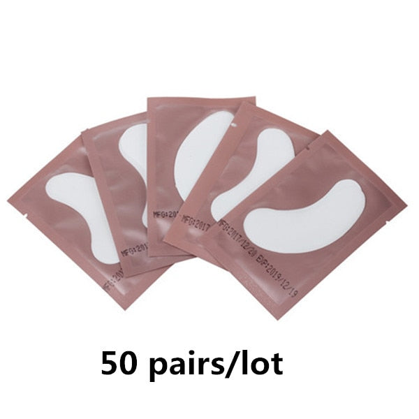 50/100 Pairs Eyepatch for Eyelash Extension Individual Pads Silk Eye Patches Under Eye Pads Lash Eyelash Extension Patches