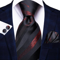 Hi-Tie Blue Business Solid 100% Silk Men&#39;s Tie NeckTie 8.5cm Ties for Men Formal Luxury Wedding High Quality Gravata