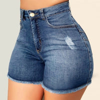 Women Broken Denim Shorts Ripped Jeans High Waisted Hotpant Slim Fit Pantalones Summer Fashion Female Sport Ultra Shorts шорты