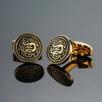 Classic French shirt Cufflinks High quality hand painted red blue black enamel button metal men's clothing accessories jewelry