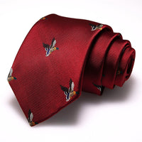 JEMYGINS 2020 New Ties For Men 8cm silk Woven Fashion Men Tie Handmade Animals Pattern Necktie Classic Party Wedding gift