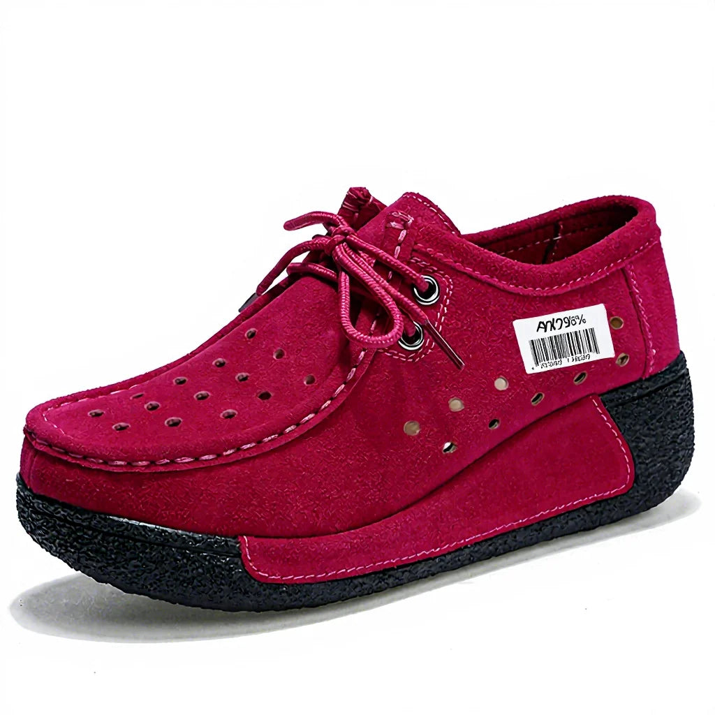 Women Platform Shoes Casual Shoes Women Pu Leather Wedges Flats Rubber Boots for Women