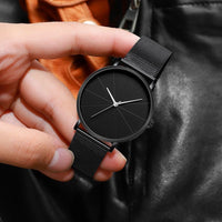 2022 Minimalist Men&#39;s Fashion Watches Simple Men Business Ultra Thin Stainless