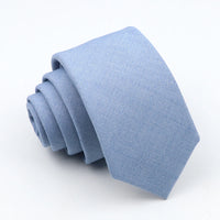 New Classic Solid Color Ties High Quality Soft Thin Casual Skinny Black Beige Blue Neck Tie Business Wedding Dinner Slim Men Tie